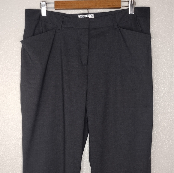 Pendleton Petite Virgin Wool Wide Leg Trouser Pants - Picture 2 of 15